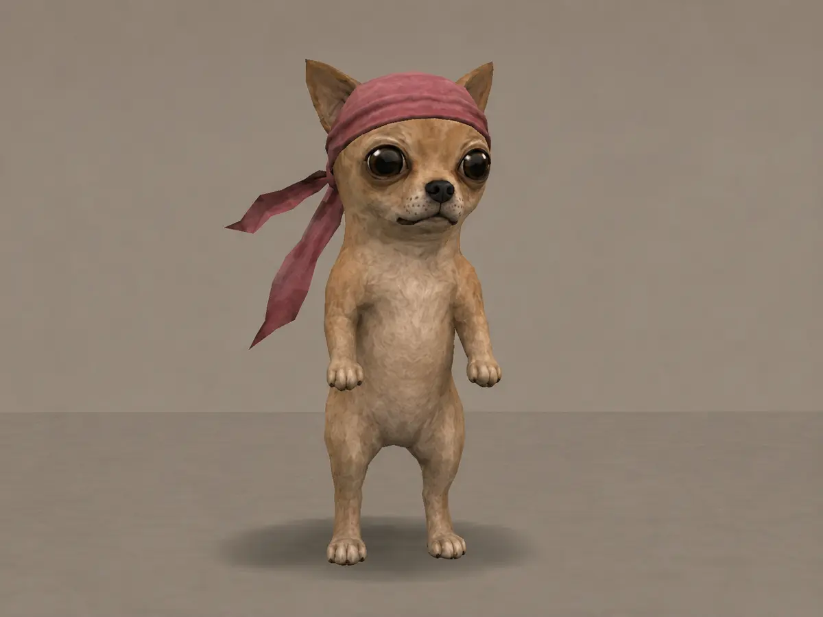 PS2-style pink-durag Chihuahua web preview