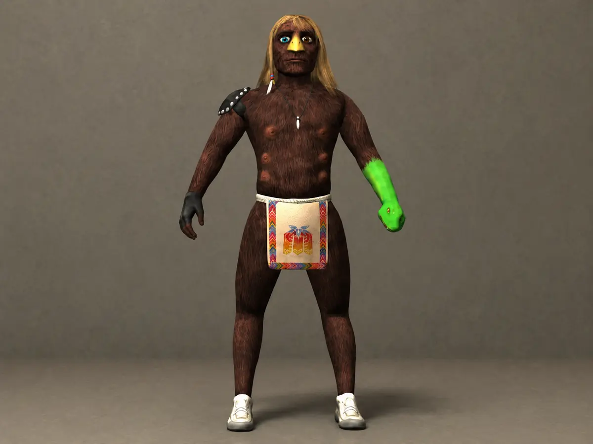 Early-PS2-style Xavier character web preview